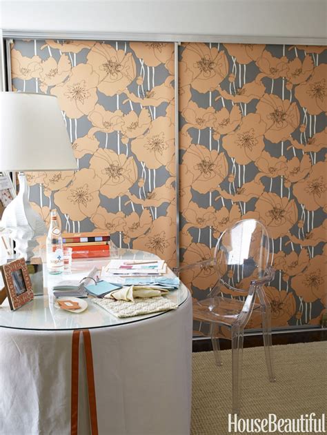 Sliding doors are not only utilized because closets in the home. Fun Ways to Get Creative with Wallpaper