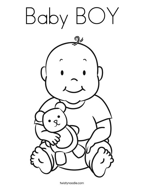 From the hair type to the skin & eye color the two saskia boys in the above picture show how your choices make the difference. Baby Boy Coloring Pages - GetColoringPages.com