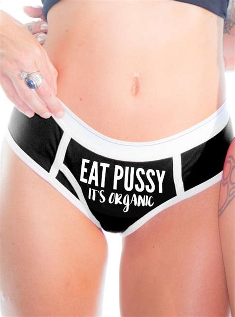 2:59 touch to watch & download. "Eat Pussy, It's Organic" Women's Boy Brief Underwear ...