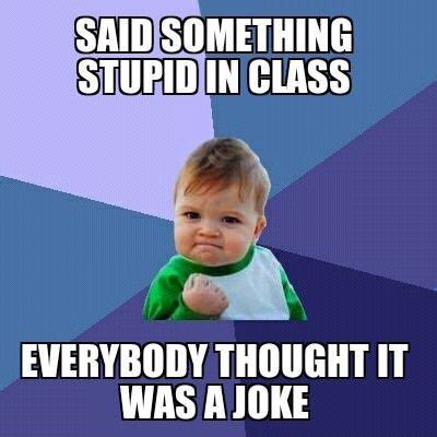 Log in premium sign up. funny caption picture baby fist pump said something stupid ...