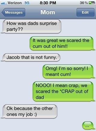 My girlfriend's birthday is in two days. XL: Eight Absurd Texts That Make You Wish Your Mom Didn't ...