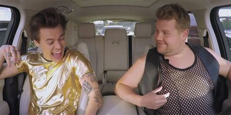 As harry styles sets off to host an episode of the late late show, he calls the man he's filling in for, james corden, to commute to. Harry Styles and James Corden's Best Carpool Karaoke Ever ...