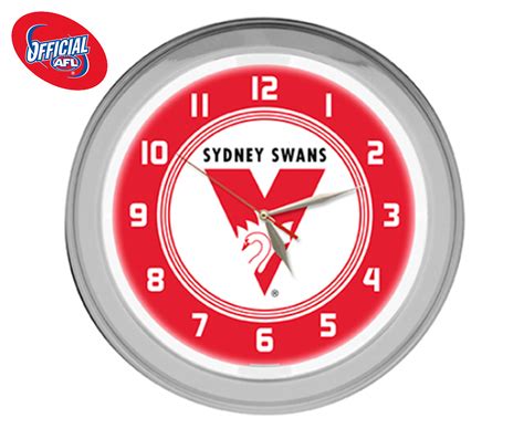 See a recent post on tumblr from @giantsorcowboys about sydney swans. AFL Sydney Swans 38cm Wall Clock - Red/White | Mumgo.com.au