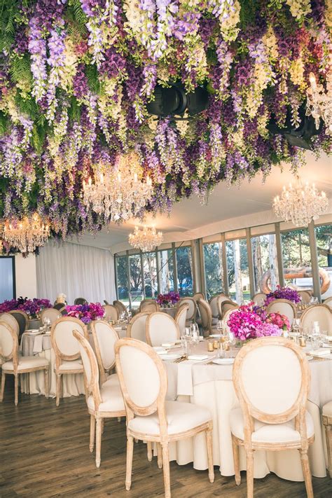 After all, out of sight, out of mind. Ivy + Calvin - Werribee Mansion | ファーム | Flower ceiling ...