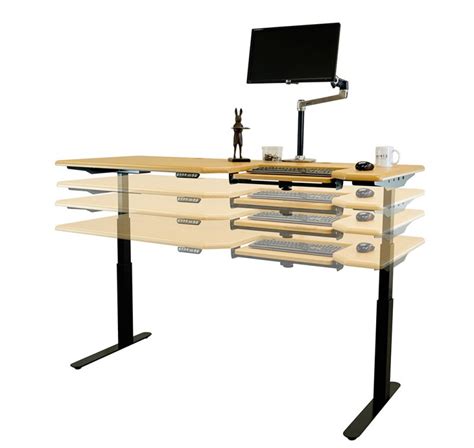 Counterbalance desks adjust by releasing and locking a lever to alter height. Selecting the right desk for your DIY walking workstation