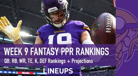 These 2020 fantasy football rankings are refreshed live every day based on average draft position data generated by the fantasy football mock drafts. Week 9 Fantasy Football PPR Rankings & Projections