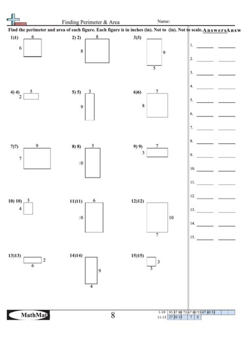 If you are a teacher or homeschool parent, this is the right stop to get an abundant number worksheets for. Finding Perimeter & Area Math Worksheet With Answer Key printable pdf download