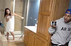 shower naked prank caught fouseytube