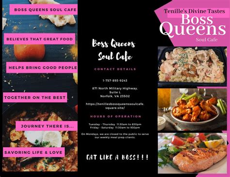 3,344 likes · 51 talking about this · 645 were here. Boss Queens Soul Cafe - Home - Norfolk, Virginia - Menu ...
