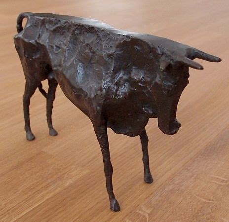 Bilder picasso kunstdruck 40 x 50 cm mit künstlerr. Bronze Skulptur Figur - DER STIER - EL TORO - Nach Pablo ...