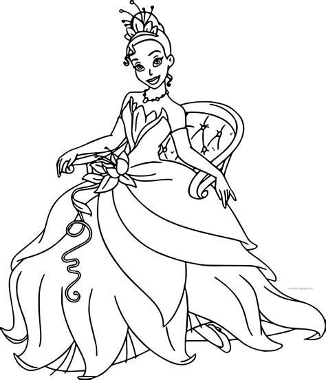 Get the tiana coloring pictures below. nice Disney The Princess And The Frog Staying Tiana ...