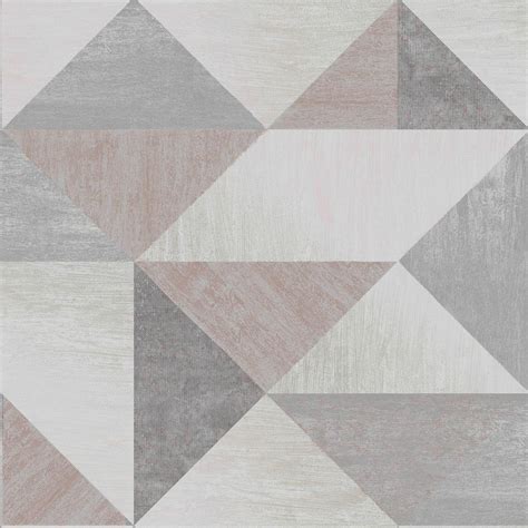 Dazzling and dimensional, this silver geometric design will bring a glamorous touch to your walls. Brewster Exeter Grey Geometric Wallpaper-2734-42435 - The ...