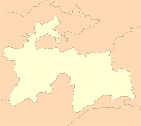 Independent country in central asia. File:Tajikistan map blank.png - Wikimedia Commons