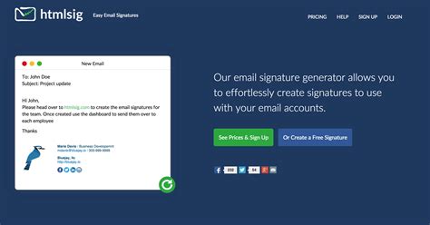 Maybe you would like to learn more about one of these? htmlsig.com makes it easy to generate email signatures ...