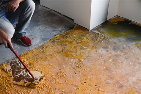 Removing Carpet Glue From Concrete Patio | Two Birds Home