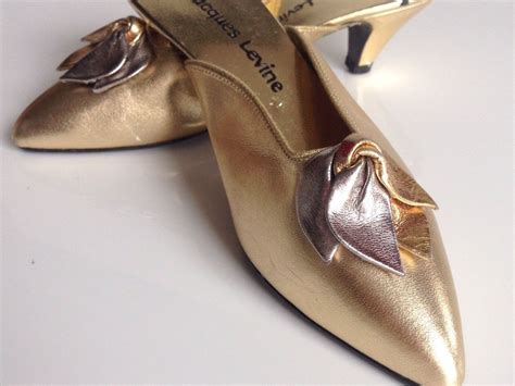 Check spelling or type a new query. 6M Jasques Levine Gold Bedroom Slippers, Slip on Kitten ...