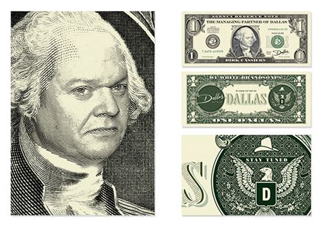 Create business cards to pass out at trade shows or to place in bag to encourage return business. Business Cards I Dallas Dollar Bills on Behance