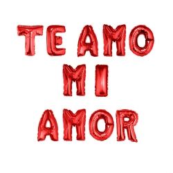 29 04 del 12 un sencillo dedicado al amor. Cartel de Globos Letras "Te Amo Mi Amor"!! - Globos Yuli