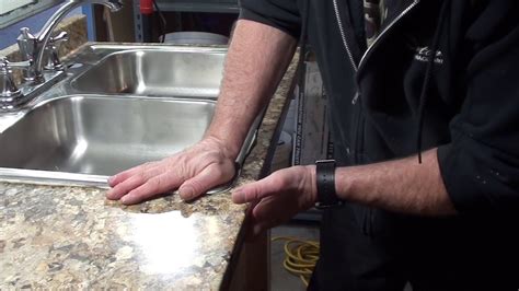 I cut the sink hole in the countertop and i feel the cabinet guys should cut the cabinets out for the sinks. How to Cut A Counter Top For A New Kitchen Sink - YouTube