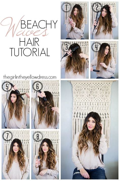 Still, this very easy beach waves tutorial is simple to follow and takes less than 10 minutes. Beachy Waves Hair Tutorial easy hair tutorials simple hair ...