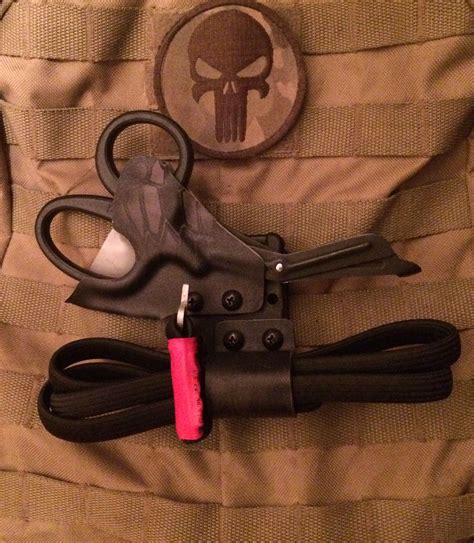 Cat combat application tourniquet pouch case holder color black/ red pull tab. Decided to try and make my own Kydex EMT Shear holsters ...