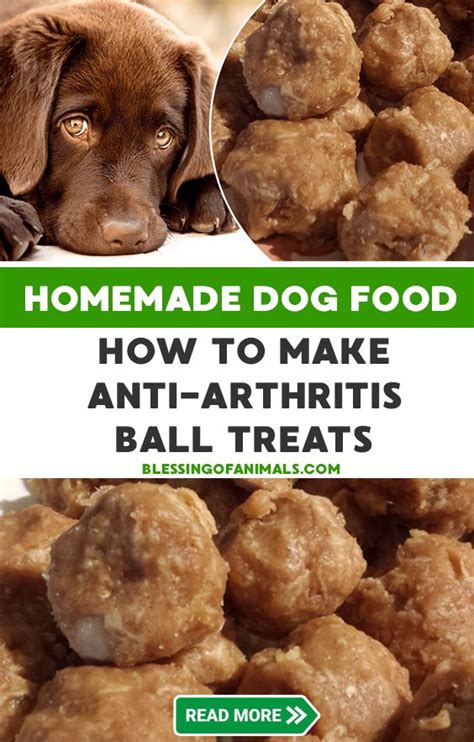 The original recipe called for 40 minutes. How to Make Anti-Arthritis Ball Treats - Homemade Dog Food - in 2020 | Dog food recipes, Dog ...