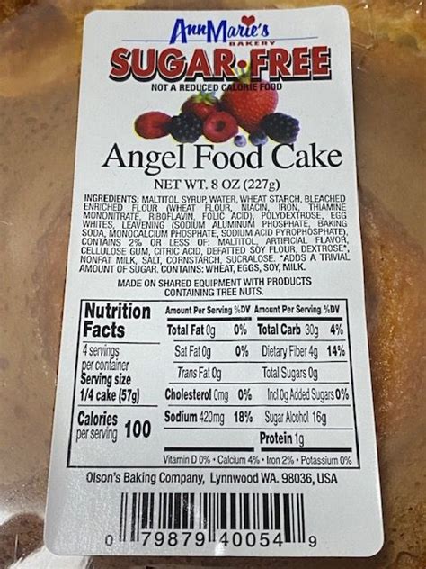 The thing is that vegan egg replacers (aquafaba for example) can just bind your using an angel food cake pan is necessary for you to be able to remove the cake without falling apart. Ann Marie's Sugar Free Angel Food Cake - Lo Carb U