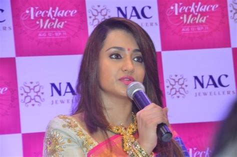 22 carat gold antique finish haram from nac jewellers encrusted with small gold balls all over and two paisley motifs on either side. Trisha inaugurates NAC Jewellers Necklace Mela - Photos ...