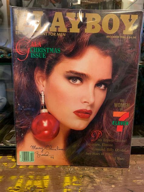 Fueron dos las fotografías de la joven que acabaron en dicha publicación, una de ellas a doble página. PLAYBOY MAGAZINE - DEC 1986 - BROOKE SHIELDS WOMEN OF 7 ...