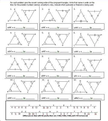 Printable worksheets and online practice tests on triangle for class 9. Practice 4 2 Triangle Congruence By Sss And Sas Worksheet ...