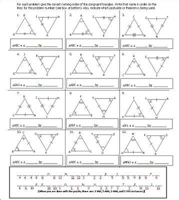 Triangle congruence worksheet #1 for each pair of triangles,. Practice 4 2 Triangle Congruence By Sss And Sas Worksheet ...