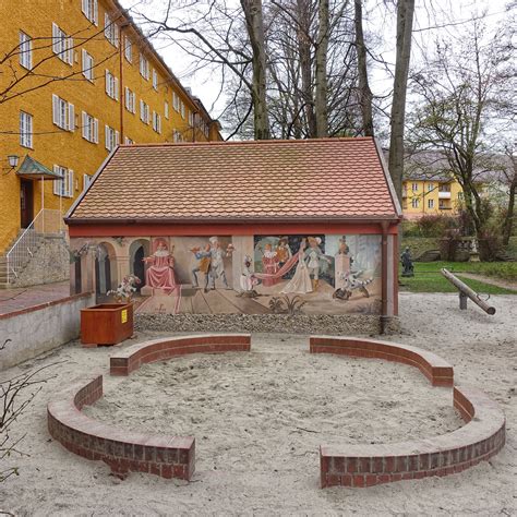 Bernhard borst, der erbauer und namenspatron der borstei, schuf auf ca. munich | germany | münchen | deutschland | moosach ...