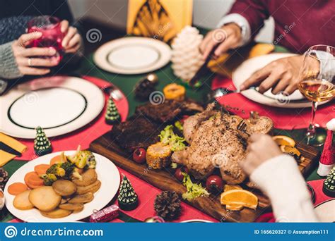 Check spelling or type a new query. Happy Family Are Having Dinner With Tasty Baked Roasted Whole Fried Chicken And Wine Glasses ...