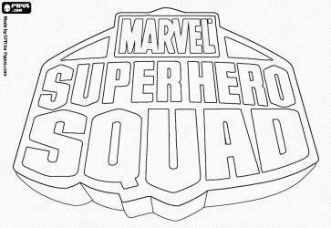 Best coloring superman symbol malvorlagen malbuch. Super Hero Squad logo coloring page | Superhero, Marvel quilt, Coloring pages