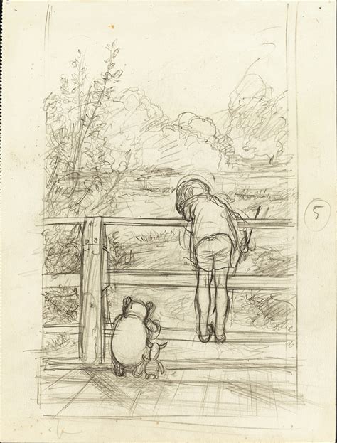 Milne and english illustrator e. Exhibit Of Original Drawings For Winnie-The-Pooh ...