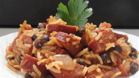 We just usually use jasmine, which isn't all that authentic but i find it to be fluffier and moister. Martha's Spanish Rice and Sausage Recipe - Allrecipes.com