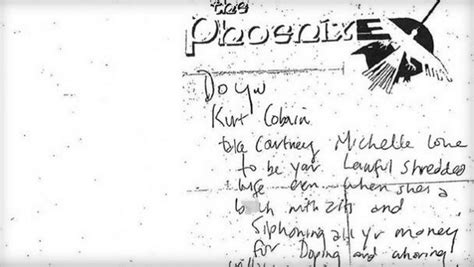 Kurt cobain abschiedsbrief kaufen im world wide web ist eine feine sache. Kurt Cobains Anti-Liebesbrief an Courtney Love - Musikexpress