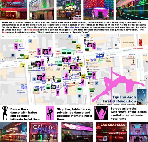 What to do in amsterdam with red lights? Tijuana Zona Norte Red Light District Map | Tijuana Zona ...
