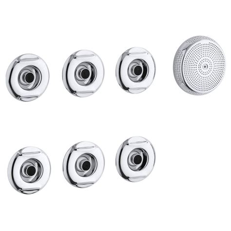 We stock air & water system air jets. KOHLER Flexjet Whirlpool Trim Kit in Polished Chrome-K ...