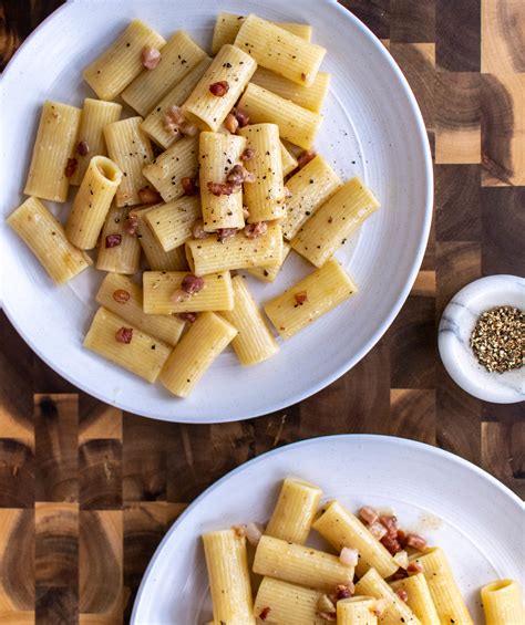 Cooking the pasta right in the sauce saves time and cleanup while infusing the noodles with more flavor. Pasta alla Gricia | Carolyn's Cooking