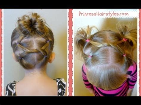 Remove the elastic on the other side and repeat. Shoelace Knot Hairstyles For Gymnastics and Sports - YouTube