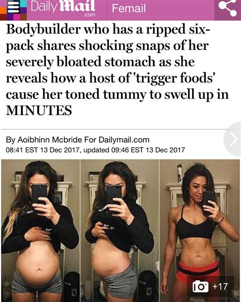 A puffed out belly shouldn't be that big a deal in the grand scheme of things. Bloating Before After Bloating Photos Bodybuilder ...