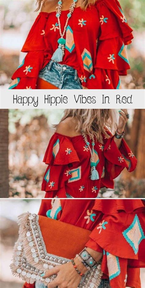 But it was a group named trippie hippie, so i changed my s**t to trippie redd. Happy Hippie Vibes In Red - Clothing & Dress in 2020 | Red ...