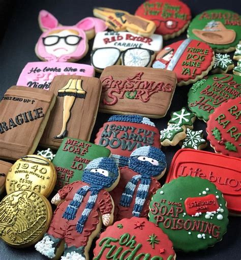 Christmas movie cookies inspired by a christmas story. Virginia Fox on Instagram: "Christmas Story cookie set # ...