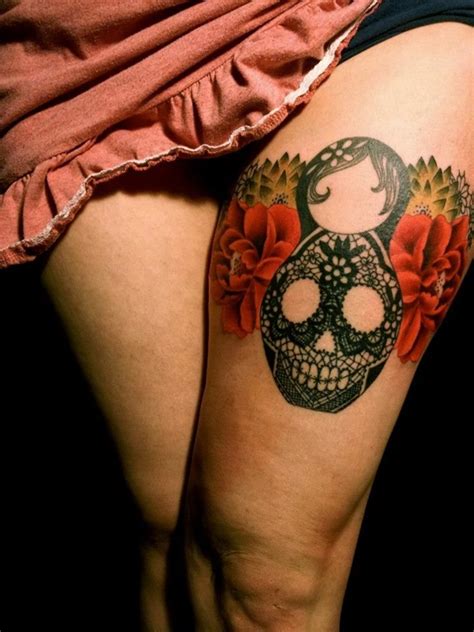 Check spelling or type a new query. sugar-skull-tattoo-meaning-22 - TatuaggiStyle.it