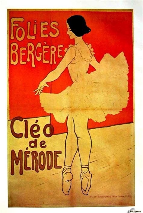 Free delivery and returns on ebay plus items for plus members. Folies Bergere Cleo de Merode - VINTAGE POSTER