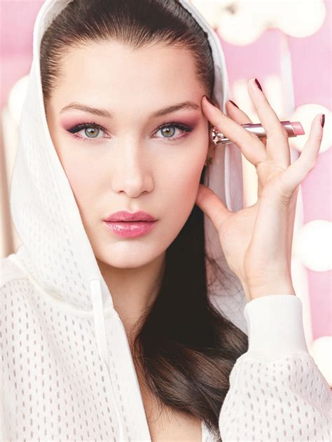 Bella hadid what does a day at dior haute couture look like vogue paris. Bella Hadid Stuns In Dior's Lip Glow Campaign | Fashionisers