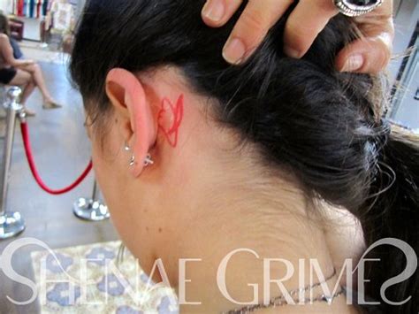 The tattoo involves the word 'тихо' which can be translated. Shenae Grimes Gets New Tattoo in Memory of Her Very Own ...