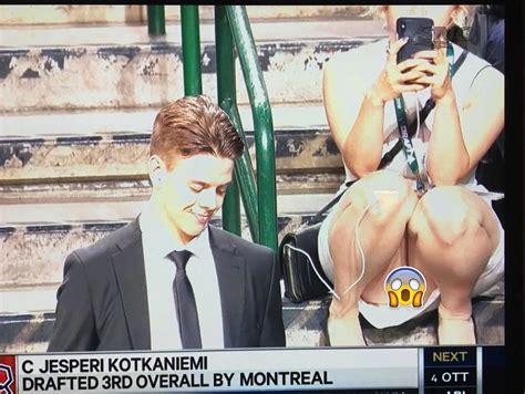 Do you enjoy this article? Woman at NHL draft caught wearing no panties live - Public ...