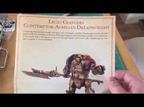 Warhammer 40k adeptus custodes forgeworld achillus dreadnought. Time Lapse Build: Contemptor Achillus Dreadnought (Legio ...